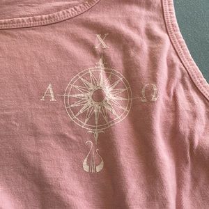 Alpha chi omega comfort colors tank top